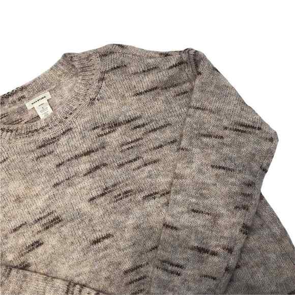 Max Studio Women’s Small Tan Brown Knit Sweater Crew Neck Long Sleeve Pullover - Picture 2 of 13